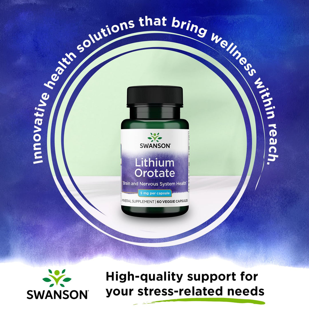 Swanson Lithium Orotate Antioxidant Mood Emotional Well
