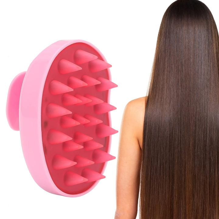 Hair Scalp Massager, Hair Shampoo Brush Small Size for Traveling for Home(pink)