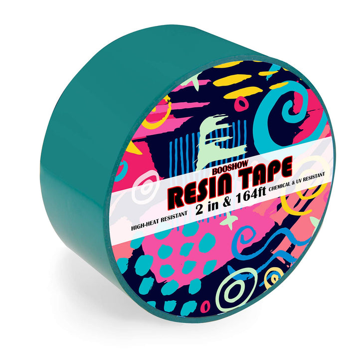 Resin Tape for Epoxy Resin Molding, Silicone Adhesive Tape, 2 inch Wide 164 Feet Long Traceless Craft Tape for Making River Tables Hollow Frame Bezels Epoxy Resin Craft Pendant