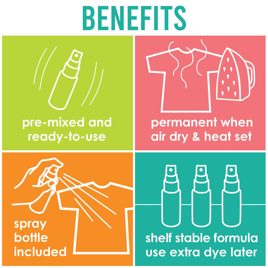 S.E.I. Perfectly Pale Tie Dye Kit 3 Pack: Pre-Mixed Spr