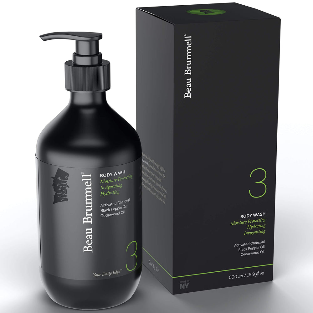 Daily Hydrating Body Wash for Men | A Luxury Daily Body Wash Formulated to Remove Dirt and Oils Without Stripping Away Vital Moisture | Large 16.9 OZ Bottle | Made in USA