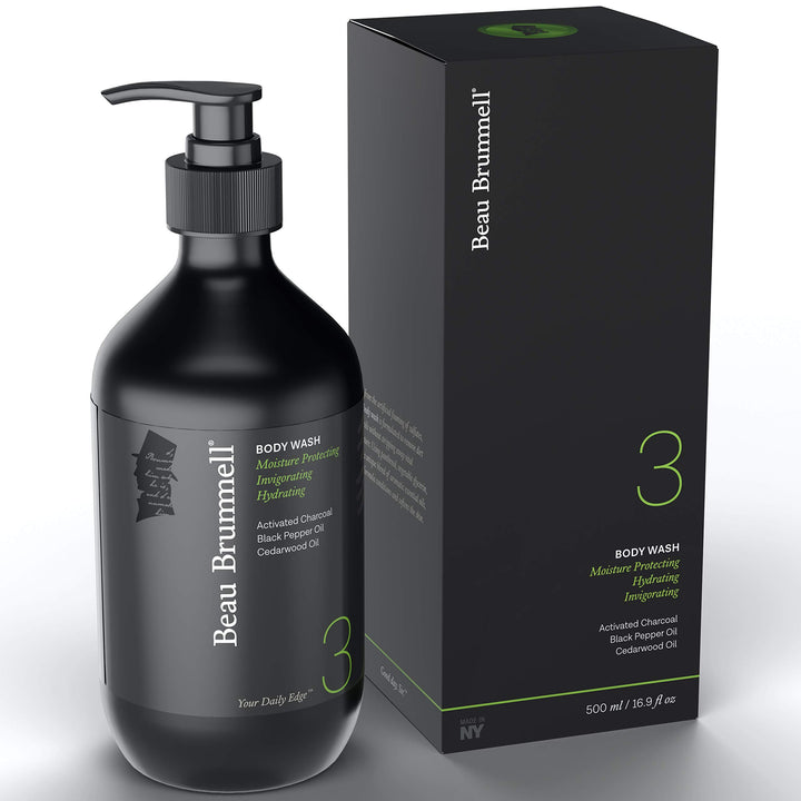 Daily Hydrating Body Wash for Men | A Luxury Daily Body Wash Formulated to Remove Dirt and Oils Without Stripping Away Vital Moisture | Large 16.9 OZ Bottle | Made in USA