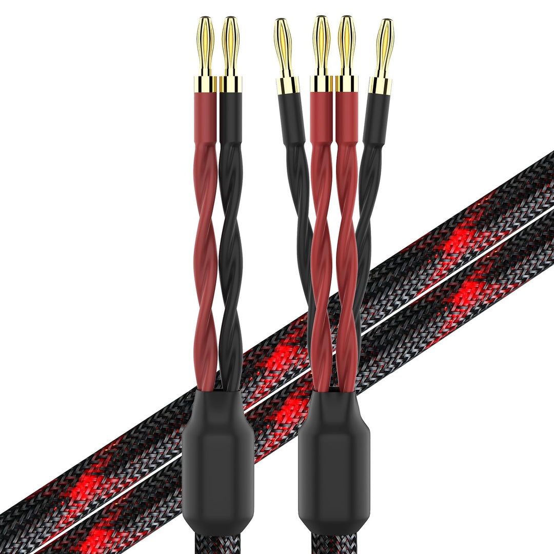 k4B-2B Bi-Wire Speaker Cable (2 Banana Plugs - 4 Banana