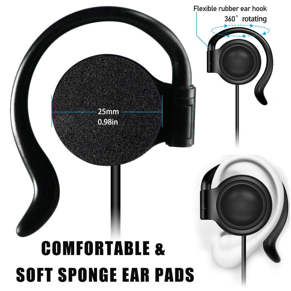 EXMAX 3.5mm Single Side Earphone Earbud One Ear Headpho