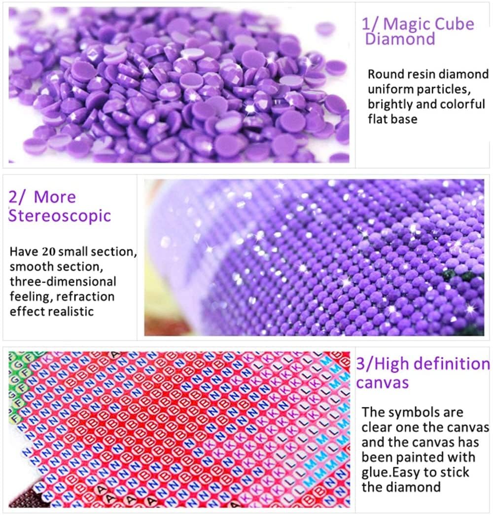 5D Diamond Painting Kits for Adults Praying Hand Christ Religion Paint with Full Drill Round Diamond Art Crystal Gems Art for Decompression Wall Decoration 30x40cm