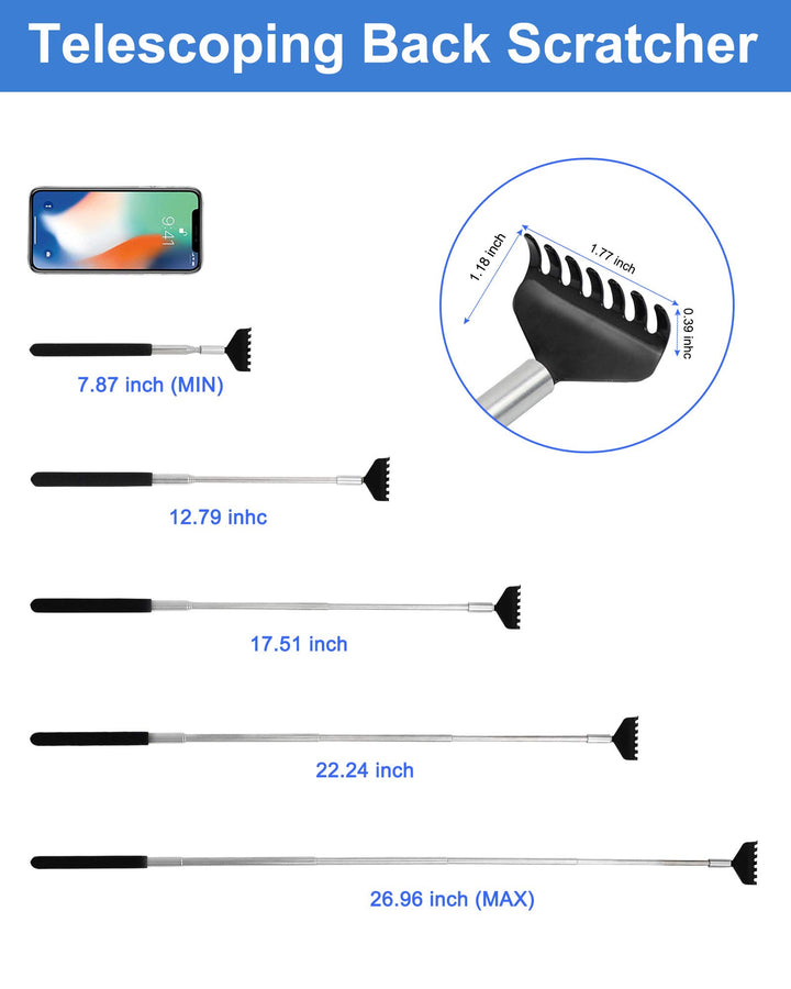 ONEEKK Back Scratcher, 2 Park-Black Mazicla Stainless S