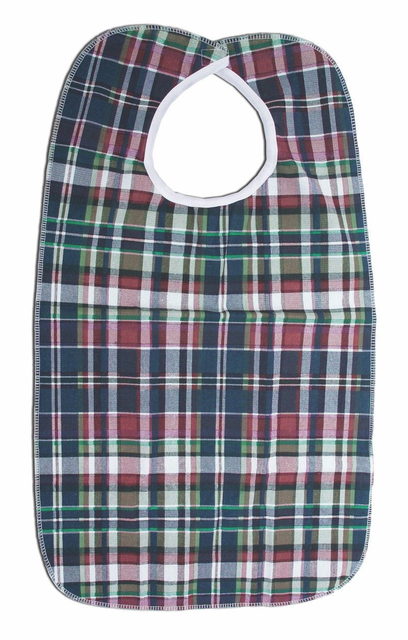 Deluxe Bib, Plaid, 18 Inch X 30 Inch