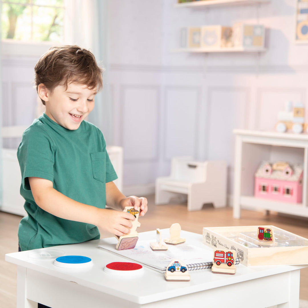 Melissa &amp; Doug My First Wooden Stamp Set - Vehi
