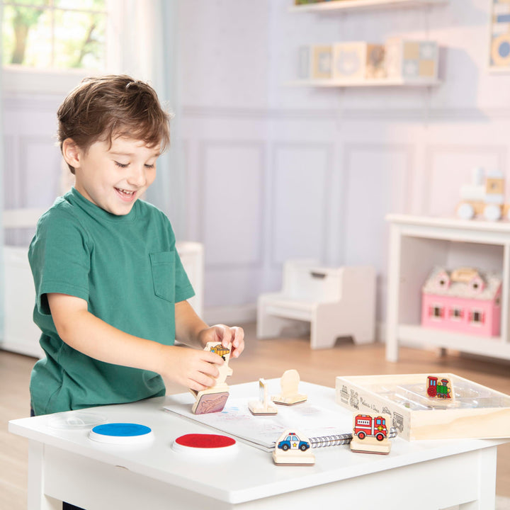 Melissa &amp; Doug My First Wooden Stamp Set - Vehi
