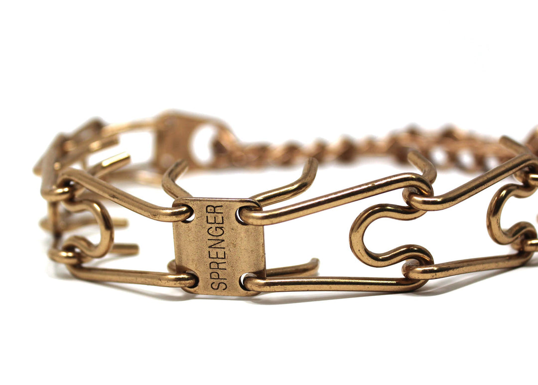 HS HERM. SPRENGER GERMANY Curogan Prong Dog Training Collar Ultra-Plus Pet Pinch Collar Hypoallergenic Nickel Free No-Pull Collar for Dogs Made in Germany 3.2mm x 23in Medium