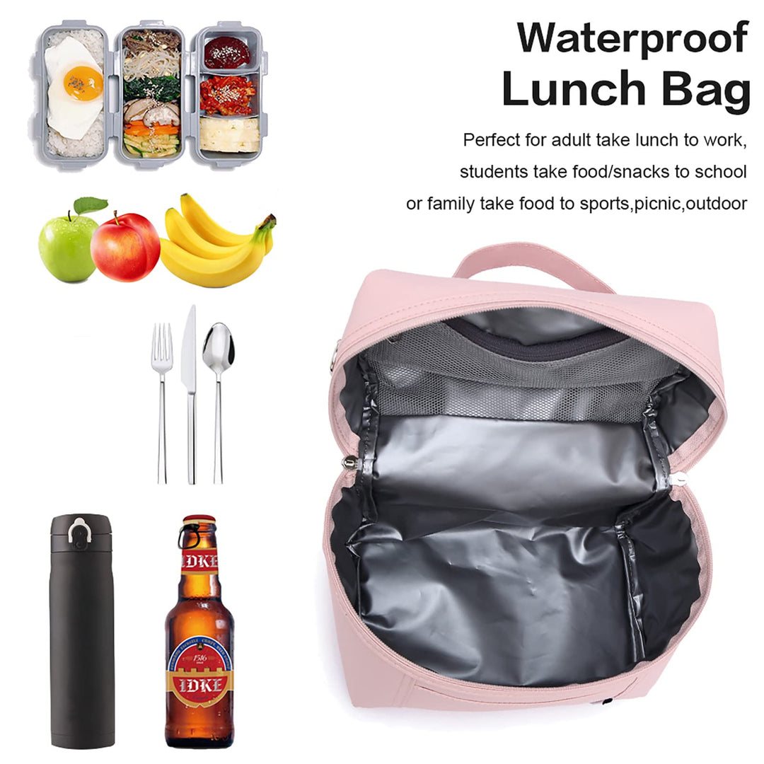 Insulated Lunch Bags for Women Cooler Bag Lightweight Nylon Waterproof Lunch Box For Work