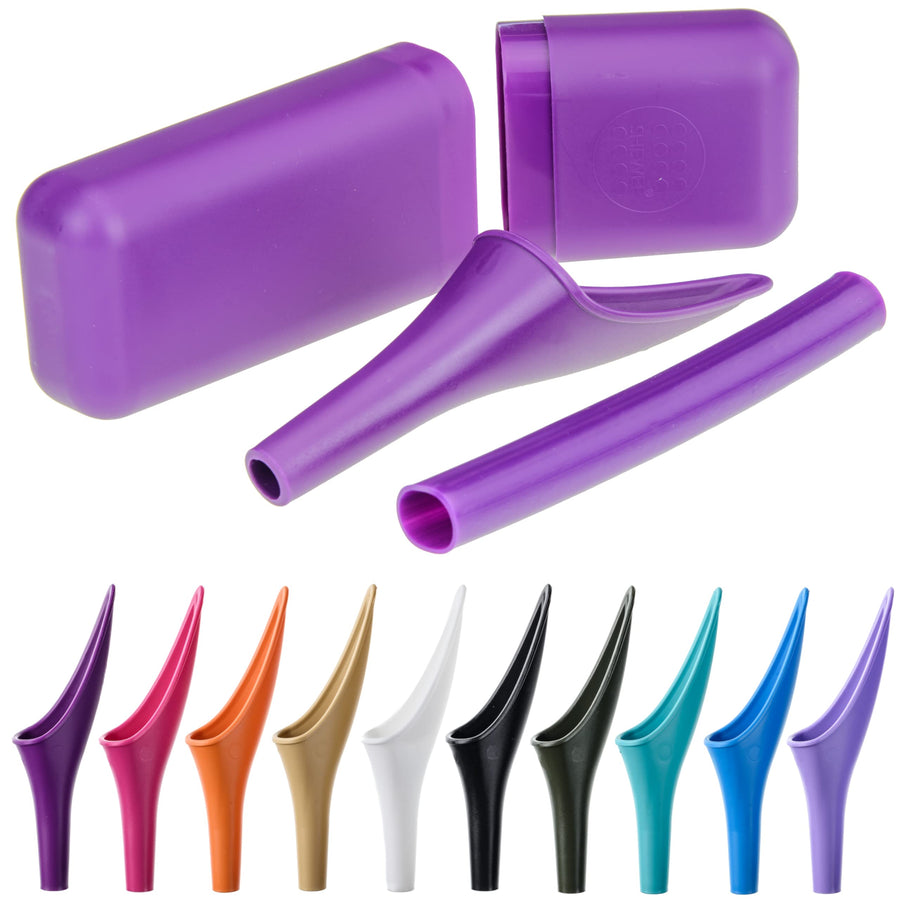 Extreme Female Urinal – UK Made Reusable Pee Funnel, Travel Essential Camping Accessories Festival Essential, Stand to Pee Female Urination Device