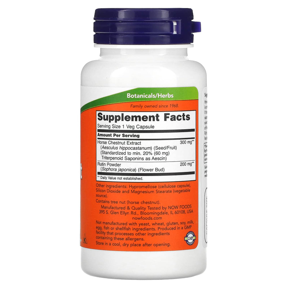 Horse Chestnut Extract 300mg Now Foods 90 Caps