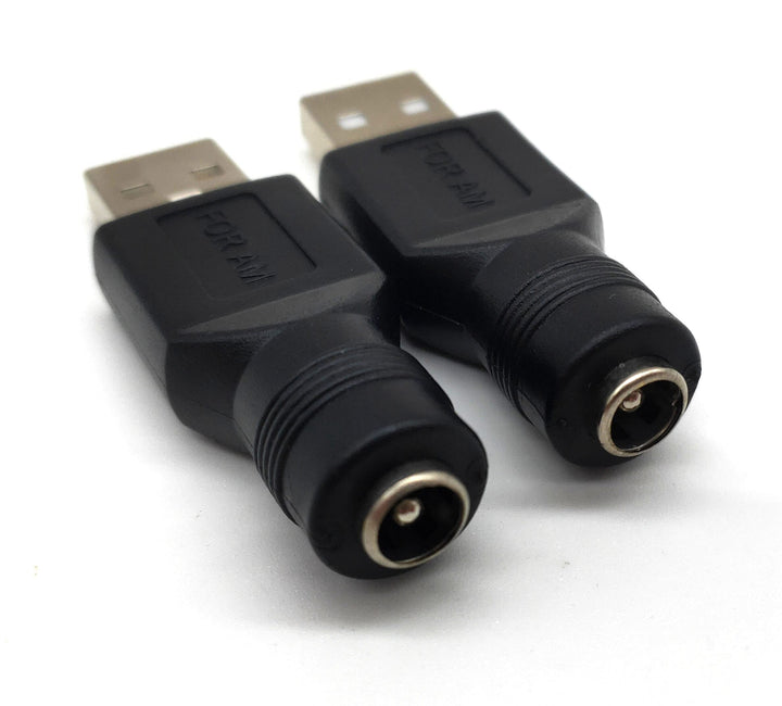 Traovien USB to DC Power Adapter, 2PCS USB 2.0 Male to 