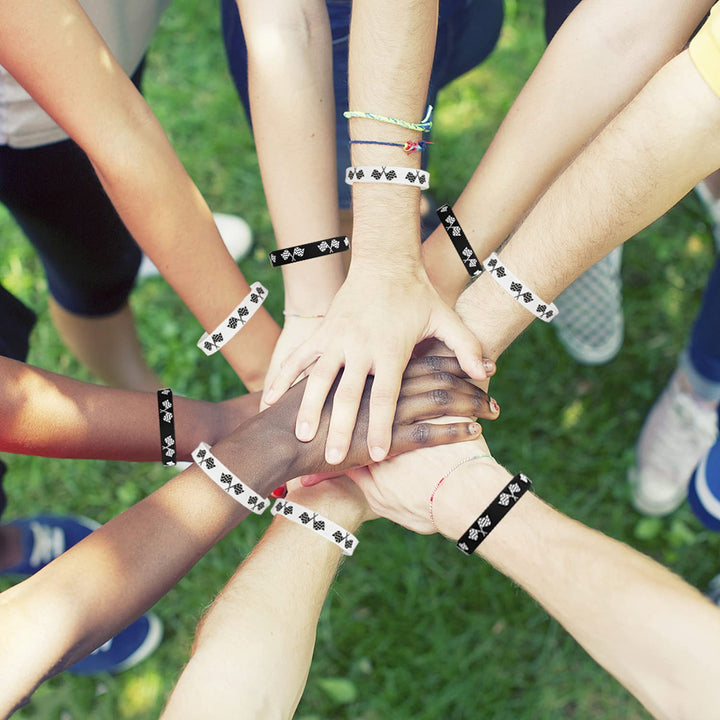 48 Racing Car Themed Party Rubber Bracelets Race Car Racing Checkered Flag Baby Shower Birthday Party Favors Supplies Decorations Goodie Bag Favor Stuffers Silicone Wristbands