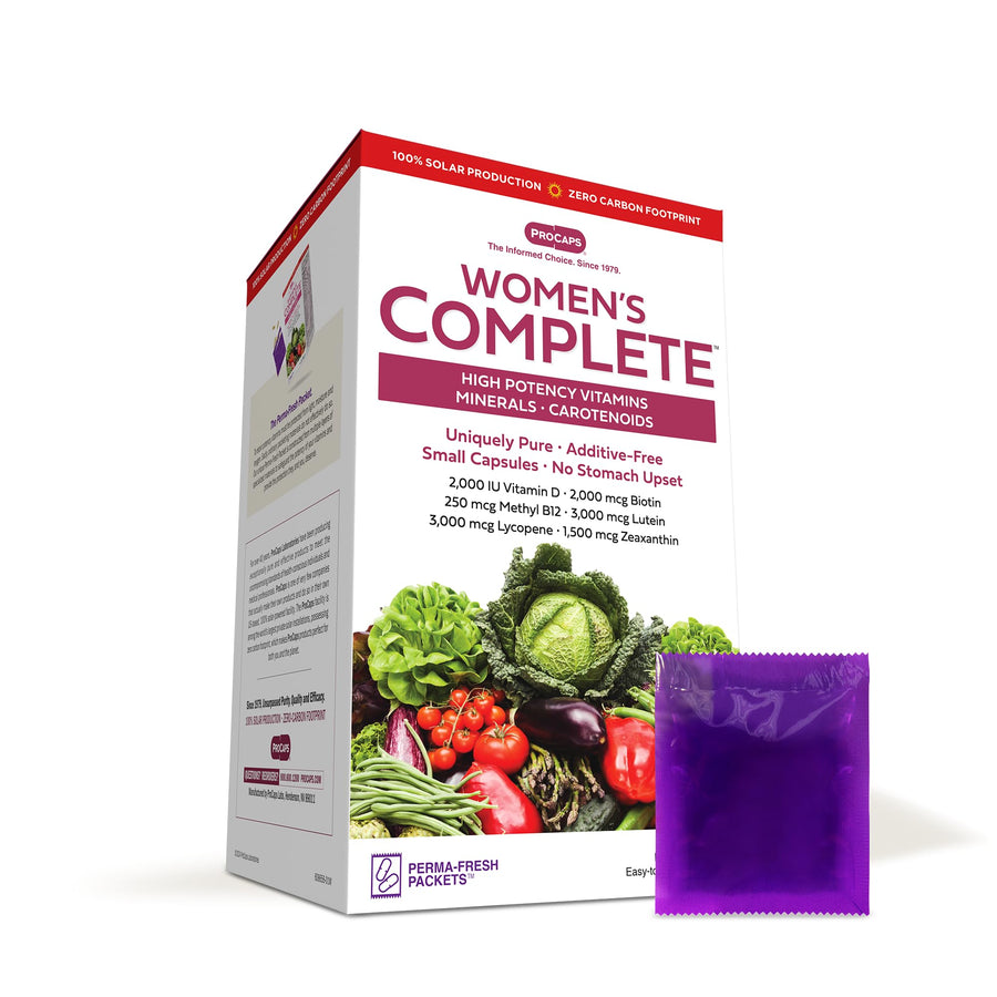 Multivitamin - Women's Complete 120 Packets - High Potencies of 30+ Nutrients, Essential Vitamins, Minerals, Carotenoids. Small Easy-to-Swallow. No Binders, No Fillers, No Additives