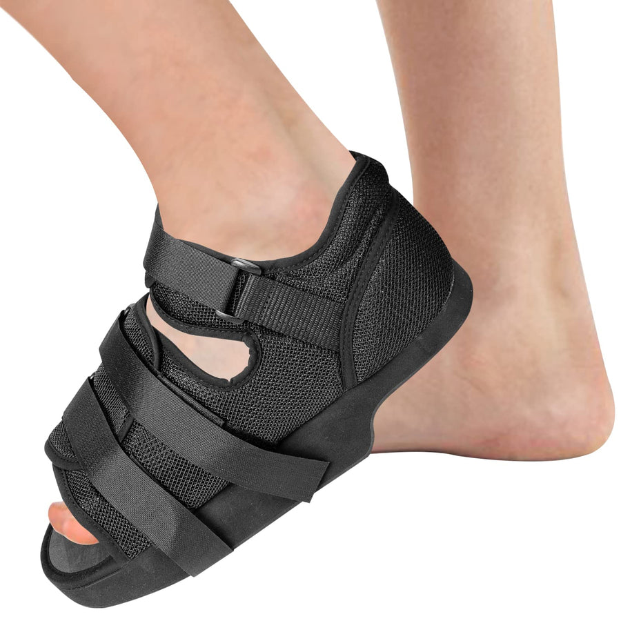Heel Wedge Healing Shoe Post Op Shoes Lightweight Heel Relief Medical Orthopedic Foot Brace Off-loading Shoes for Heel or Ankle Pain Ulcerations Feet Wounds for Men and Women (Medium)…