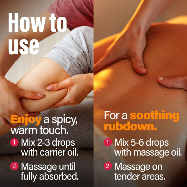 Ginger Essential Oil - 100% Pure Therapeutic Grade for 