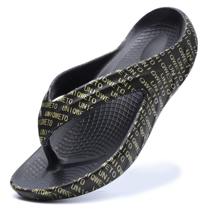 Mens And Womens Comfort Flip Flops With Arch Support Heel Cup Thong Sandals Indoor Outdoor For Walking Slippers