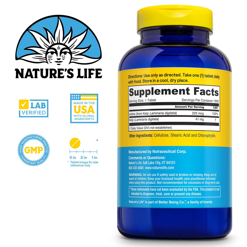 Nature's Life Icelandic Kelp 41 mg - Sea Kelp Iodin