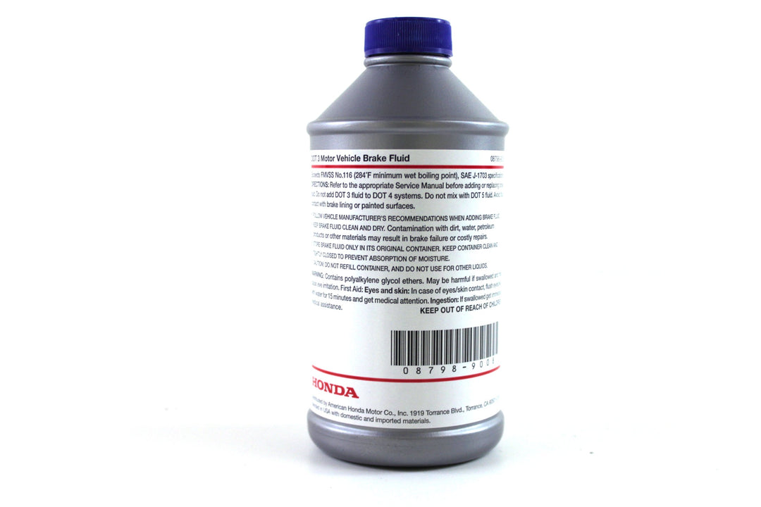 Genuine Honda Fluid 08798-9008 DOT 3 Brake Fluid - 12 o