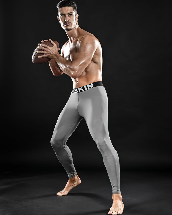 DRSKIN 3 Pack Men’s Compression Pants Tights Leggings S