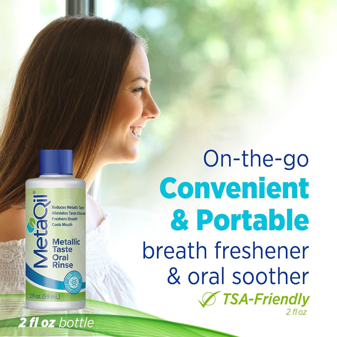 MetaQil Oral Rinse, Proven to Relieve Metallic, Bitter 