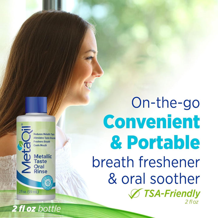 MetaQil Oral Rinse, Proven to Relieve Metallic, Bitter 