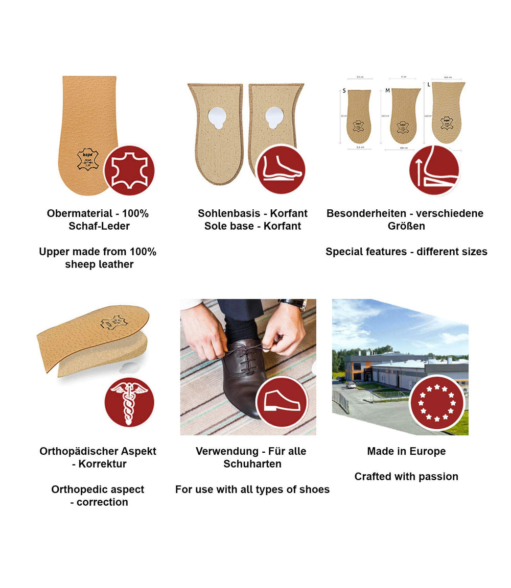 1 x Heel Raise, Heel Lift Elevator, Heel Pad, Orthotic 