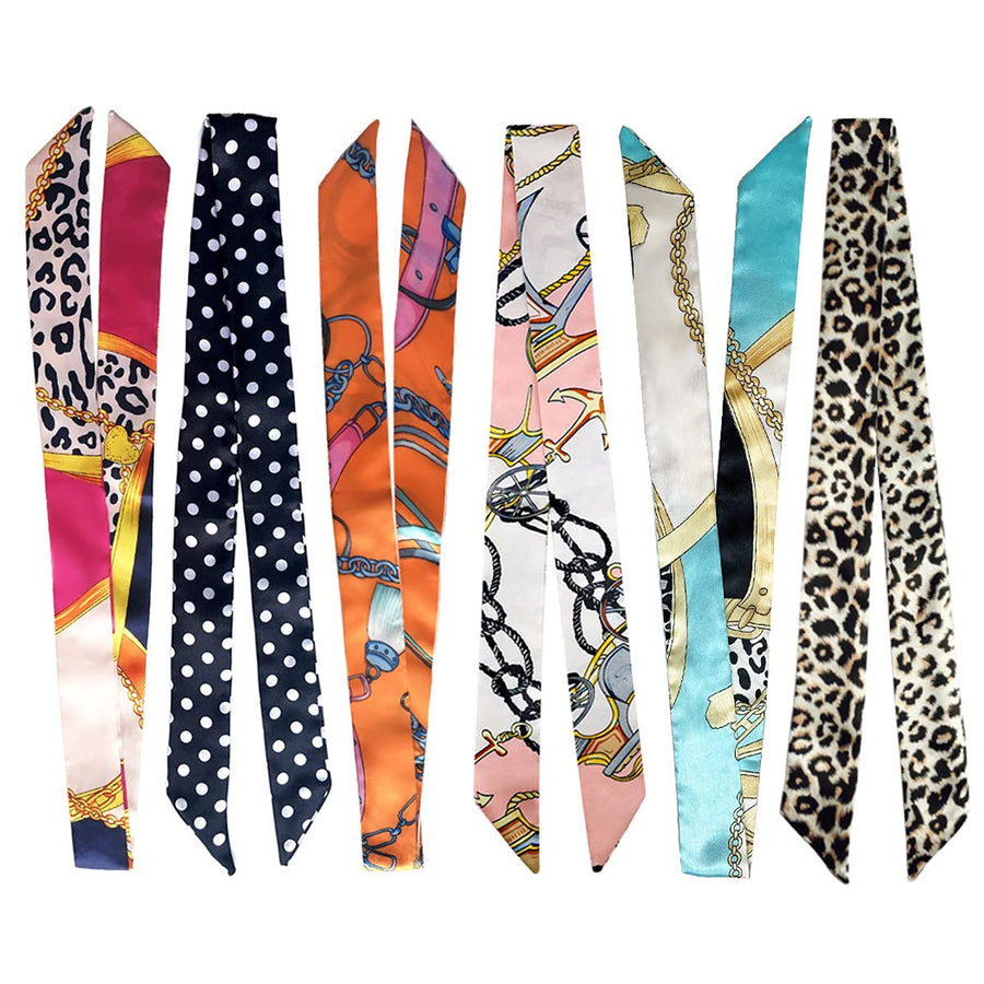 Purple Blue Scarf Bags for Women Handbag Scarfs Band Hair Neck Scarves Fashion Gifts