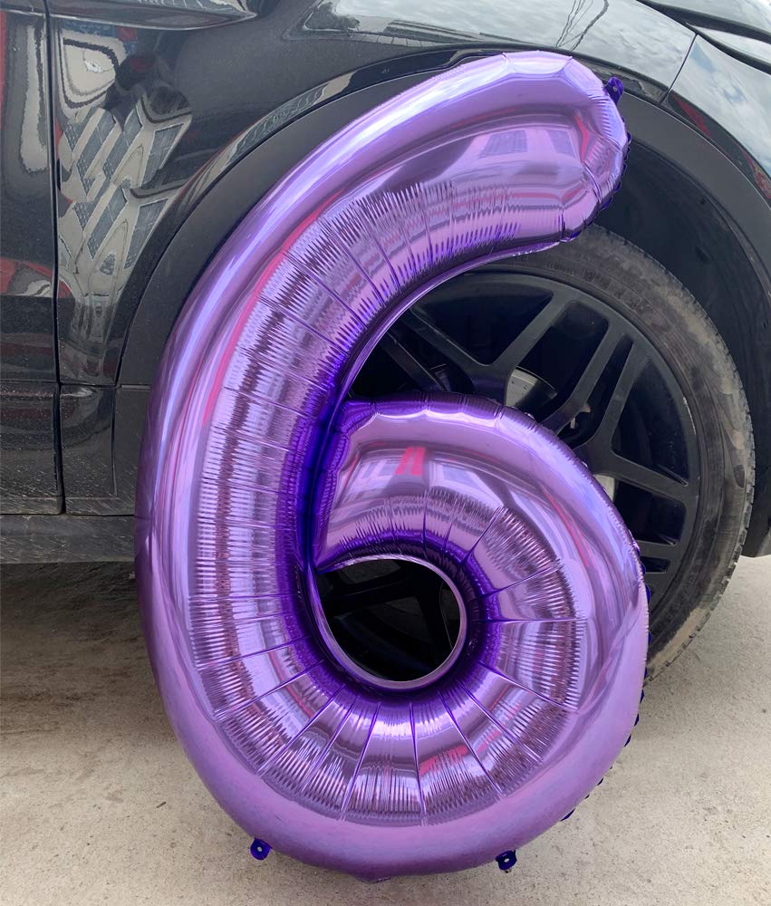 40 Inch Number Balloons Purple Number 1 Helium Foil Birthday Party Decorations Digit Balloons