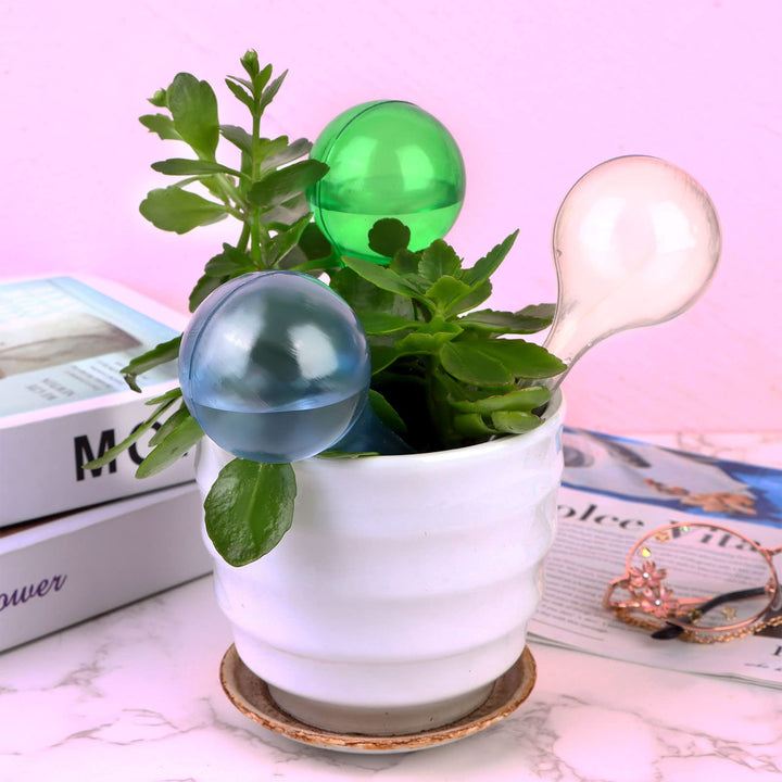 12 PCS Plant Watering Globes Self Watering Bulbs PVC Automatic Watering Balls Plant Watering System Clear Plant Waterer for Indoor and Outdoor