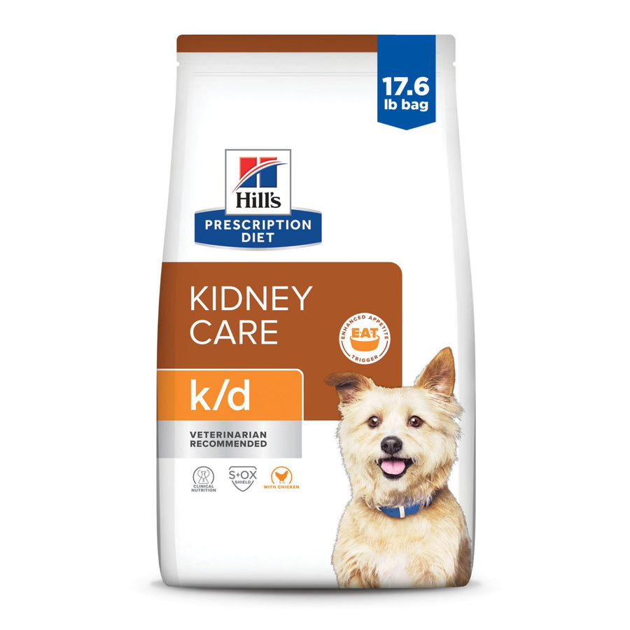 k/d Kidney Care with Chicken Dry Dog Food, Veterinary Diet, 17.6 lb. Bag