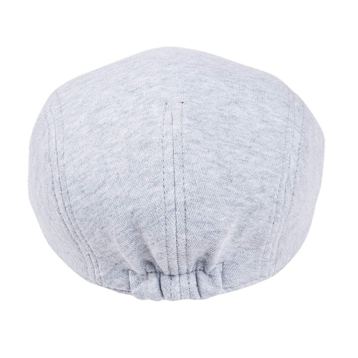 Men Cotton Newsboy Cap Soft Fit Cabbie Hat (Light Grey)