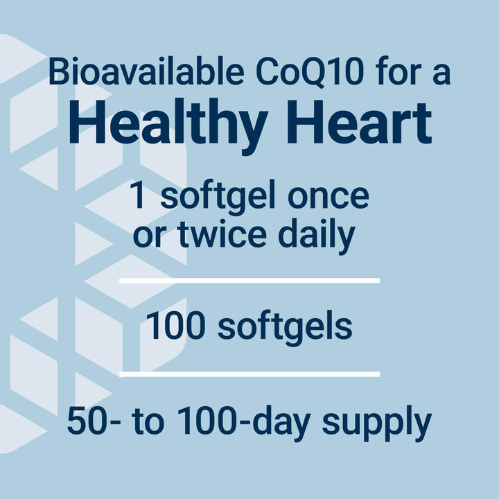 Super Ubiquinol CoQ10 with Enhanced Mitochondrial Support, Heart Health Supplement, Maximum Absorption, 50 mg, Non-GMO, Gluten-Free, 100 softgels