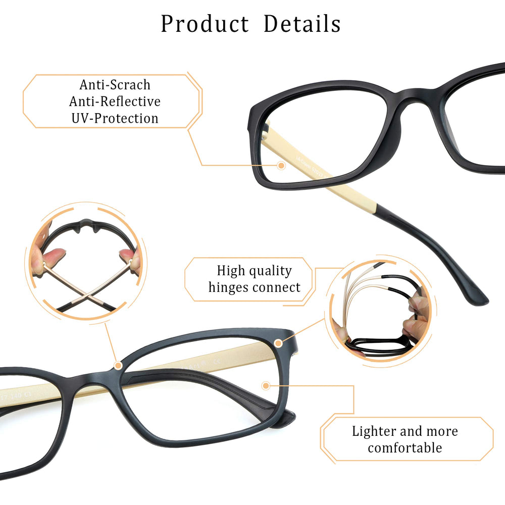 LifeArt Blue Light Blocking Eyeglasses with Transparent
