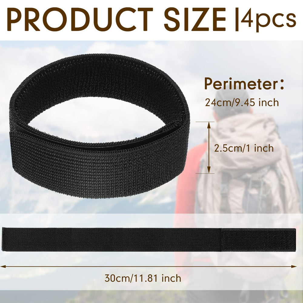 2 Pairs Black Boot Blousers Elastic Military Boot Straps Boot Bands Military Blousing Straps Ankle Hook and Loop for Men Women Hunting Gardening Hiking Cycling Fishing Military Army Uniforms