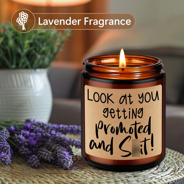 Candles, Promotion Gifts for Women, Men - Promotion Gift, Congratulations Gifts for Women, Men, New Job Gift, Office Gifts - Funny Promotion Gifts, Congrats Gift, Job Promotion Gifts