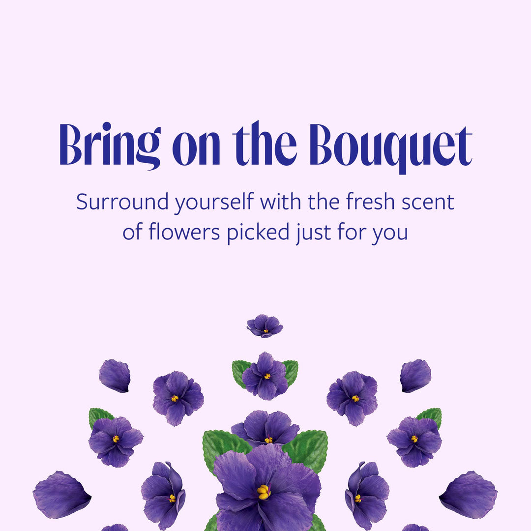 Disposable Razor for Women, Exotic Violet Blooms Scented Four Bade Razor, 4 Count