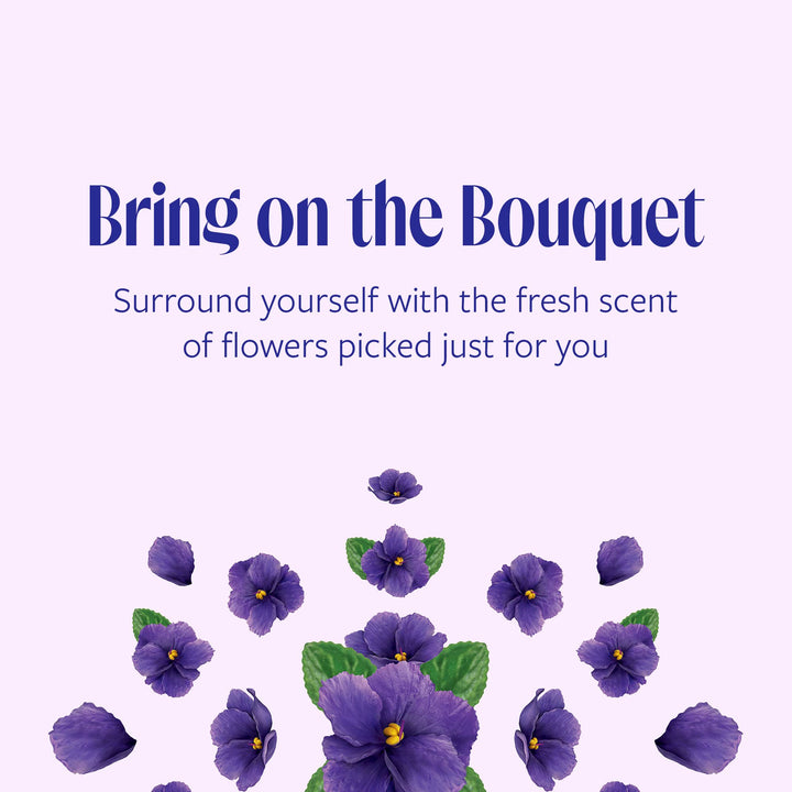 Disposable Razor for Women, Exotic Violet Blooms Scented Four Bade Razor, 4 Count