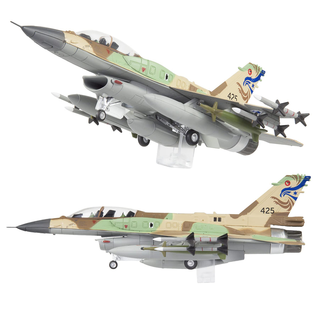 Fighter Jet Model 1:72 Scale Diecast Model Planes F-16I Storm Israeli Air Force Attack Falcon Fighter Model Planes Painted Diecast Military Airplane Model for Collection and Gift