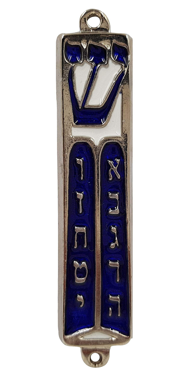 TALISMAN4U Ten Commandments Mezuzah with Scroll Silver 