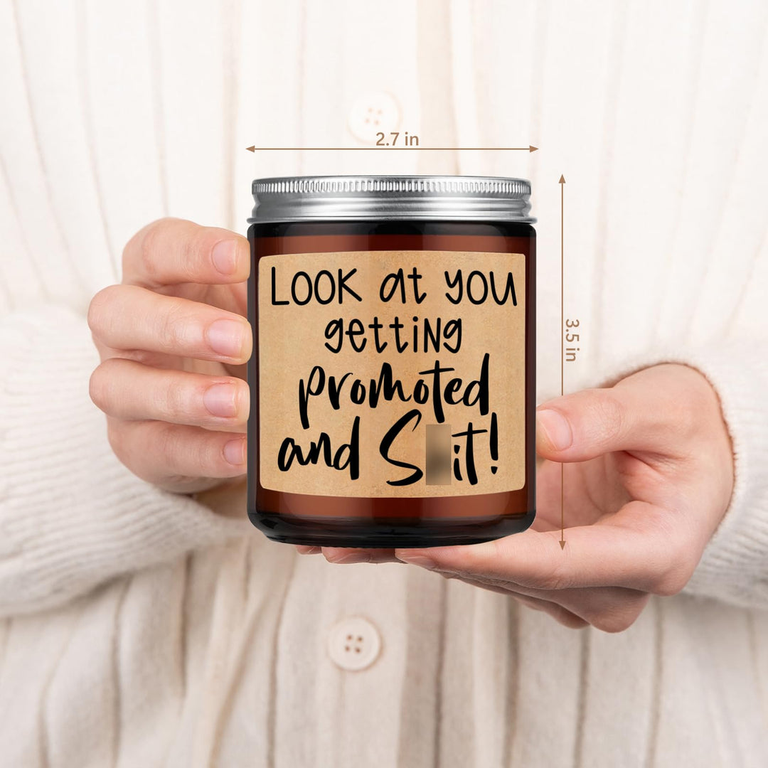 Candles, Promotion Gifts for Women, Men - Promotion Gift, Congratulations Gifts for Women, Men, New Job Gift, Office Gifts - Funny Promotion Gifts, Congrats Gift, Job Promotion Gifts