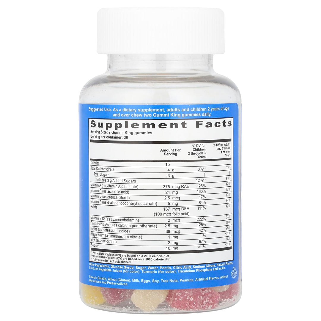 Gummi King Multivitamin and Mineral Supplement, Strawbe