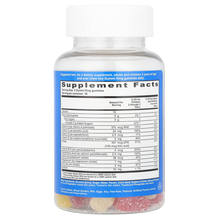 Gummi King Multivitamin and Mineral Supplement, Strawbe