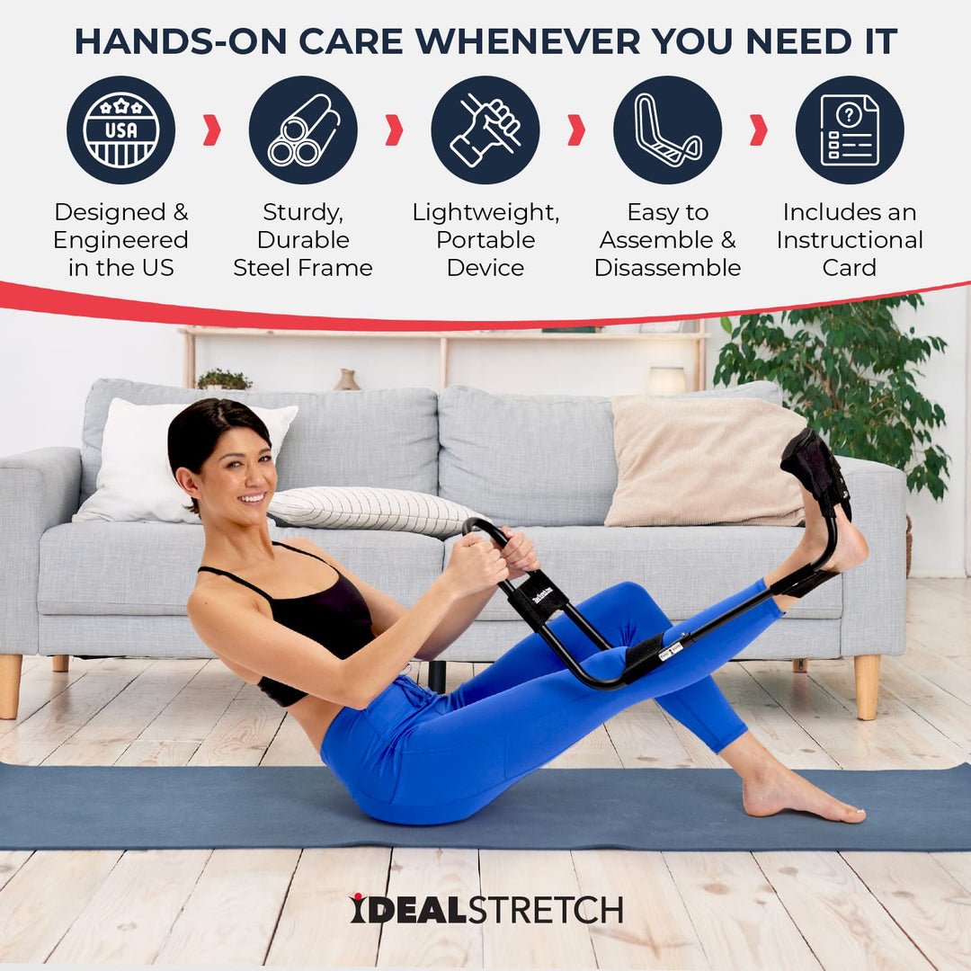 - The Original Hamstring, Lower Back &amp; Calf Stretching Device - Ultimate Pain Relief &amp; Deep Knee Extension Tool - Ideal Stretch Hamstring Stretcher Machine for Enhanced Flexibility