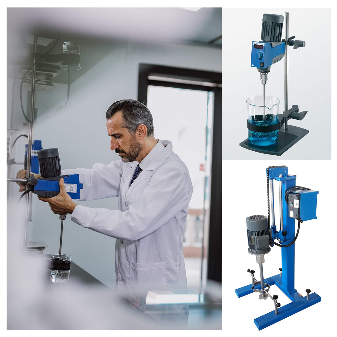 Dispersing Disc Dispersion Impeller - Stainless Steel Dispersing Machine Blade Paddle, 8x300mm Rod with 3cm and 6cm Disc