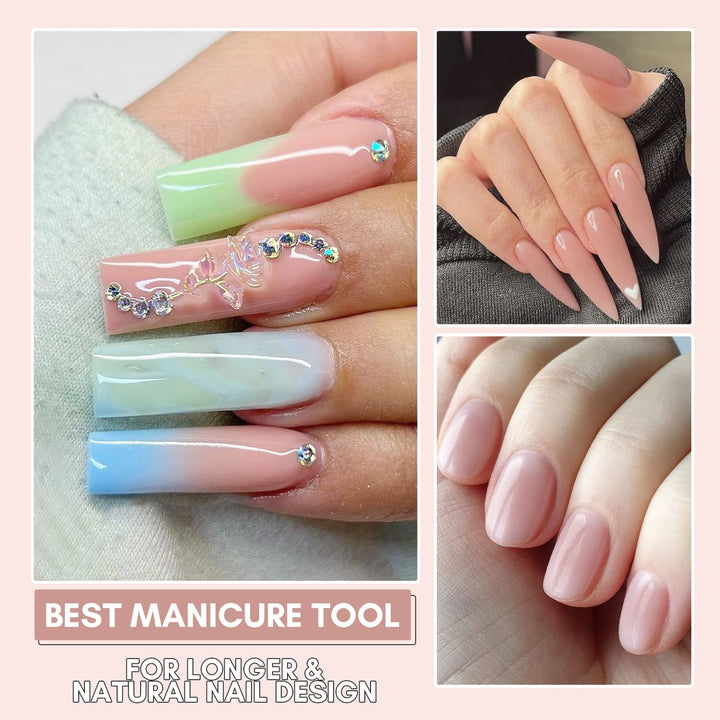 Poly Nail Gel, 50ML Nude Nature Nail Extension Gel A Siesta Builder Gel Summer Trendy Nail Gel Art P-21