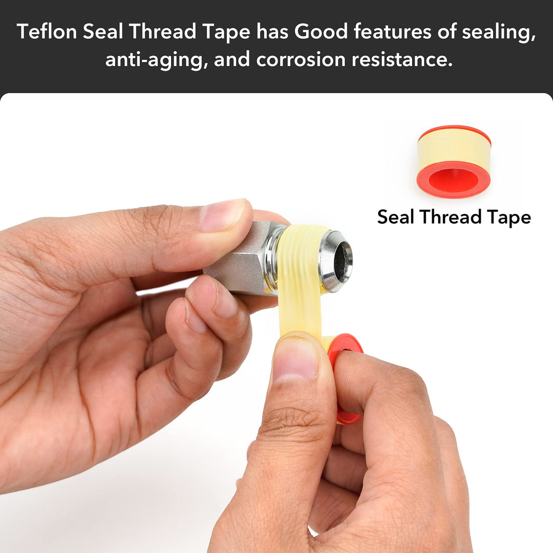 One Stop Gas Appliance Hook Up Kit - Brass Gas Ball Valve and Flexible Gas Connector with Fittings for Garage Heaters, Gas Stoves, Wall Mounted Heaters, Gas Fireplace and Gas Dryer