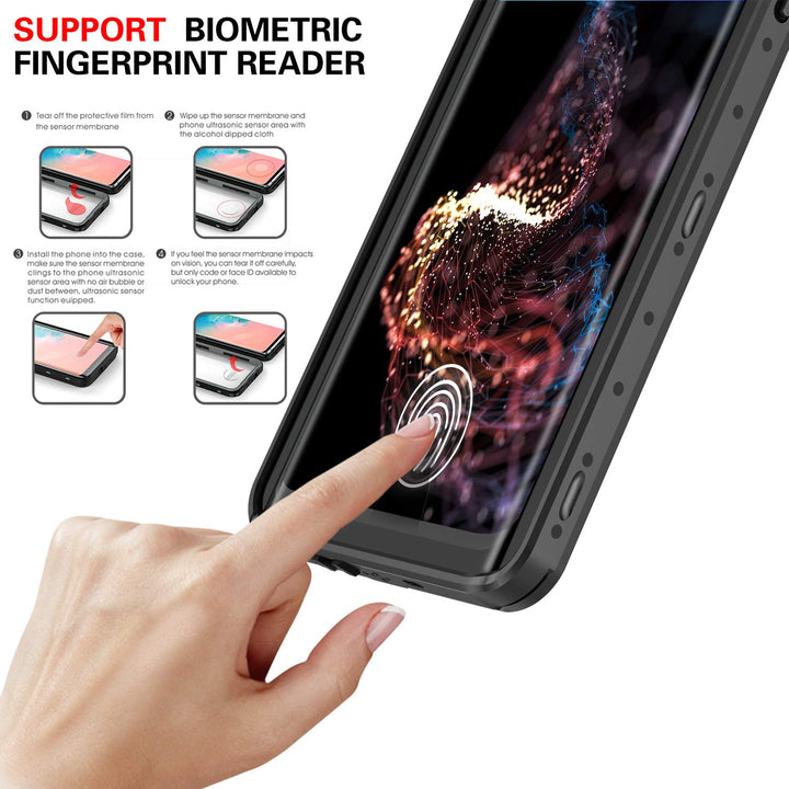 Samsung Galaxy S10 Plus Waterproof Case,S10 Plus Built in Screen Protector 360° Full Body Protective Shockproof Dirtproof Sandproof IP68 Underwater 6.4